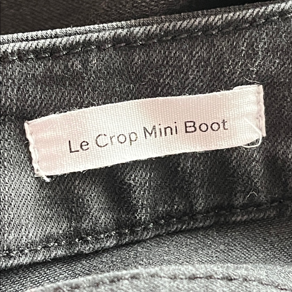 Frame Le Crop 29x27 Mini Boot Kerry Black 0190 Jeans faded gray stretch - Picture 7 of 10